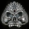 Aztec Skull Sterling Silver Ring MR-015