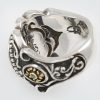Bohema Royal Baroque Style 18K Gold and Silver Two Tone Ring MR-090