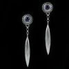 Eclipse Gothic Spike Drop Earrings with Links ER-005