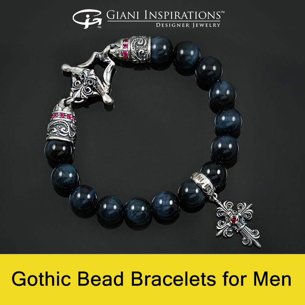 Gothic Bead Bracelets for Men