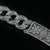 ladies Gothic Historic Symbolic Luxurious Silver Bracelet LBR-015