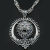 Lionard Leo Zodiac Sign Symbolic Baroque Silver Pendant PT-015