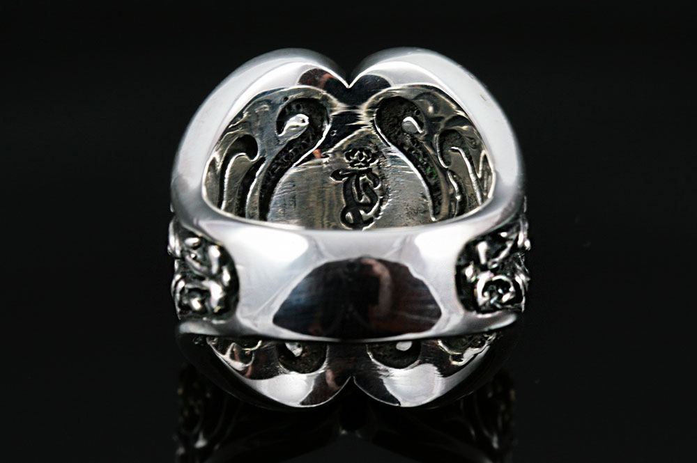 Ludovic Baroque Style Silver Ring MR-024
