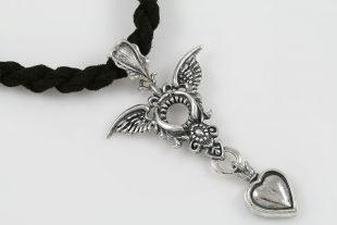 Marloni Heart and Wings Silver Pendant PT-115