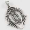 Owl on a Bench Silver Pendant PT-111