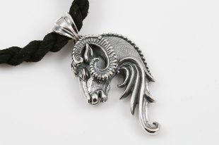 Ram Head Sterling Silver Pendant PT-099
