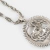 Sagittarius Zodiac Greek Mythological Baroque Silver Pendant PT-014
