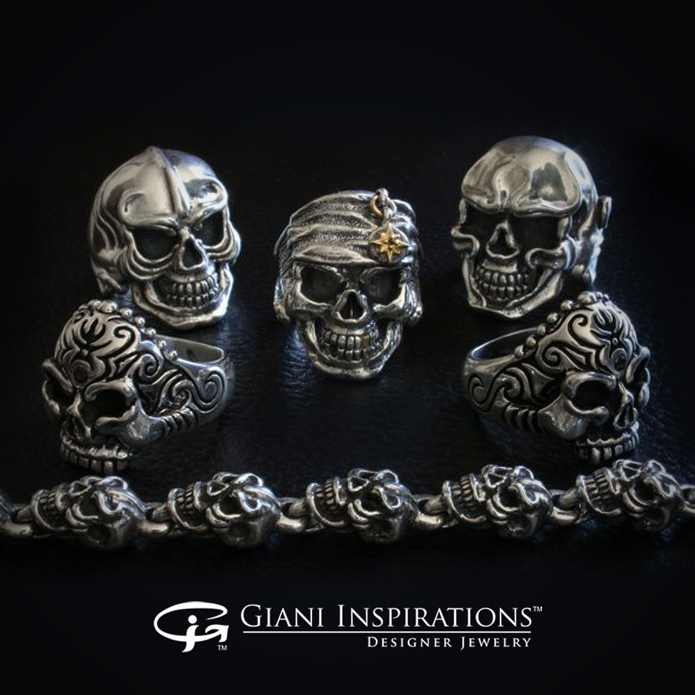 Men's Handcrafted Silver Skull RIng - Pirate's Jewel | NOVICA
