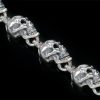 Twisted Skull Chain Sterling Silver Bracelet BR-014