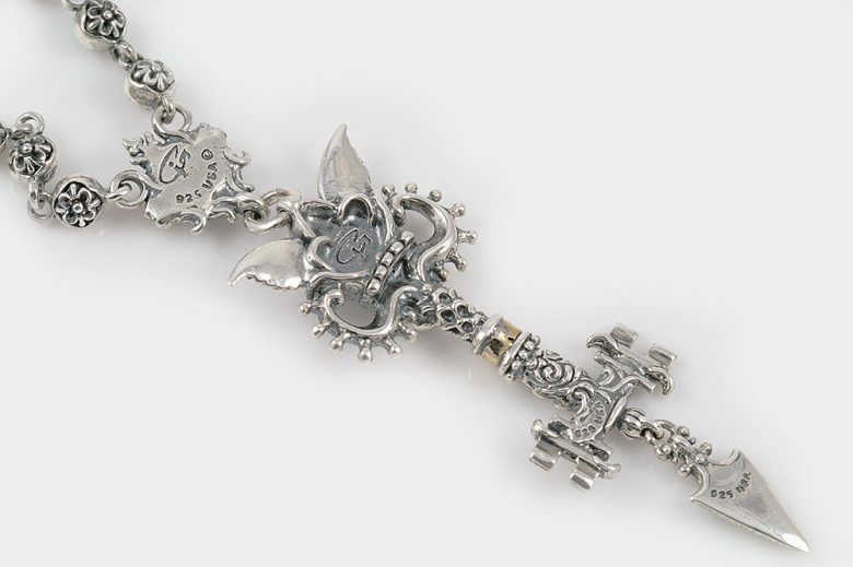 Underworld Keys of Hades Greek Gothic Silver Necklace N005